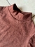 Blusa Canelada Manga Longa Marrom Com Golinha - comprar online