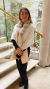 Mantilla blanca con zorro/ White fox mantilla