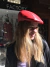Beret leather or carpincho hat / Boina de cuero - Silvia y Mario