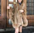 Beige Cashmere and groenland fox cape na internet