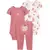 Set 3 Piezas Bodies Mangas Cortas Pantalon Manzanas