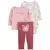 Carter´s Set 3 Piezas Body Mangas Largas Remera Mangas Largas Pantalon Conejito