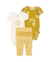 Set x3 Piezas Bodies Manga Corta Pantalón Floral Carter's - comprar online