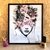 Quadro Mulher Com Flores E Borboletas - comprar online