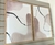 Dupla de Quadros Abstrato Com Linhas Minimalistas - comprar online