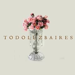 Pie de topiario/Porta bouquet de vidrio de 25 cm