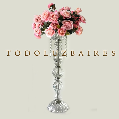 Pie de topiario/Porta bouquet de vidrio de 50 cm