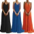 Vestido Longo Tecido Seda Amplo Plussize G4 na internet