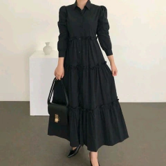 Vestido Longo Manga Longa Amplo Sob Medidas - Belíssima Atelier Artesanal  sob medidas online 