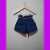 Short Jeans Bordado Bolso Cinto Artesanal Brinde Promoção - comprar online