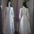 Vestido Longo Laise Renda Manga Longa Civil Noiva Batizado - loja online