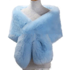 Estola Artesanal pelo Azul Tifhani - loja online