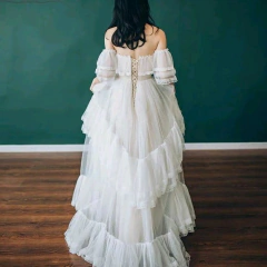 Vestido Longo Branco Noiva Pre Wedding - comprar online