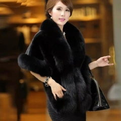 Estola pelo Luxuosa Festa Preta - comprar online