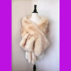 Estola Artesanal pelo Champagner Multicolor - loja online