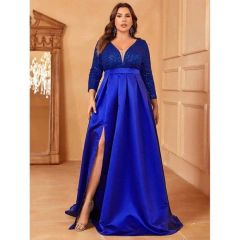 Vestido Longo Seda Cetim Renda c Paete Sob Medidas na internet