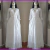 Vestido Longo Branco Algodão Laise Manga 3/4 Em Renda