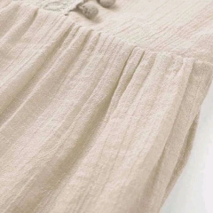 Vestido Longo Algodão Linho Renda Boyo Chic Cru - Belíssima Atelier Artesanal  sob medidas online 