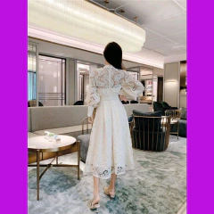 vestido de renda bordado rechilieu det artesanais luxo na internet