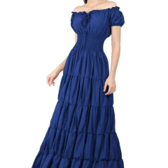 vestido longo estilo cigana sob medida - Belíssima Atelier Artesanal  sob medidas online 