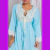 Vestido Bordado Manga Longa - comprar online