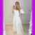 Vestido Branco Bordado em Laise Manga Princesa