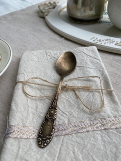 Set x 4 Cuchara de té/café bronce viejo