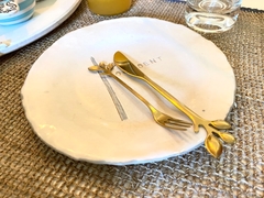 Set x 6 Cuchara/Tenedor picada GOLD