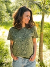 COMBO Camiseta Verde Oliva + Tela Minimalista Preto | Branco