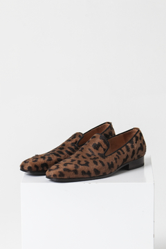 MOCASIN SIMIL PELO MARRON FONDO SUELA - comprar online