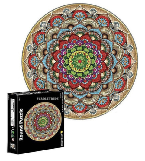 puzzle circular 1000 piezas mandalas - comprar online