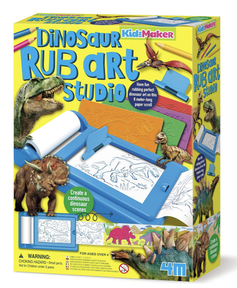 Juego Pizarra De Arte A Rollo Rub Art Studio Dinos (Dinosaur Rub art studio) - comprar online