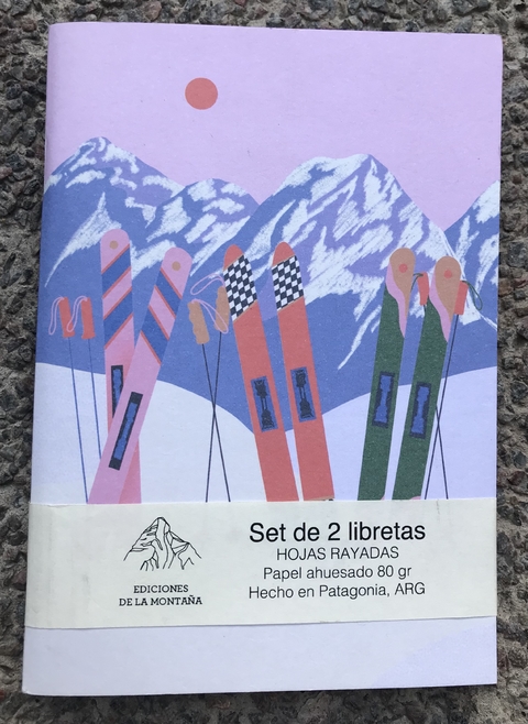 Set de libretas lisas/rayadas