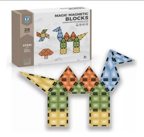 Magic magnetic blocks (bloques para armar magnetico) 28 piezas - comprar online