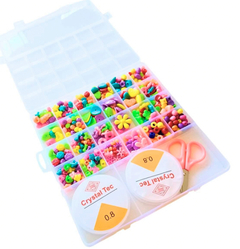 Set mostacillas 24 divisiones ( c/ ganchos + tanza+ tijera y pinza) - comprar online