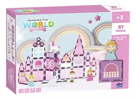 bloques magneticos de princesas (37 piezas)