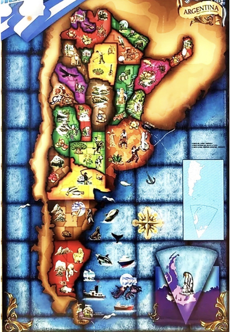 PuzzleX 1000 Pcs Mapa Argentina
