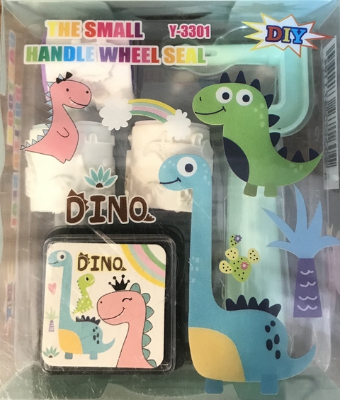 set sello dino rodillo
