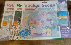 stickers laminas con escenas