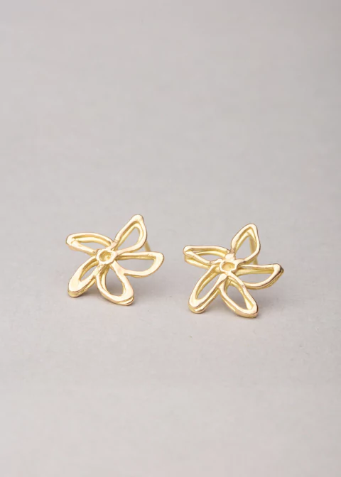 Aros Jazmín - Oro 18K