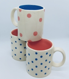 Taza recta lunares - HITA cerámicas