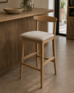 BANQUETA SCANDINAVIAN RESPALDO OVAL