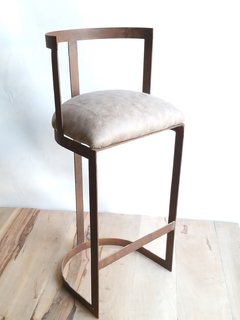 BANQUETA HERRADURA CON RESPALDO - comprar online