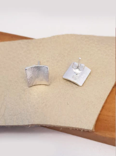 Aros Cuadrados Texturados - tienda online