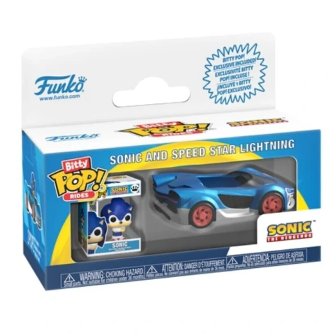 Funko Bitty Pop Rides : Sonic and Speed Star Lightning- Sonic the Hedgehog