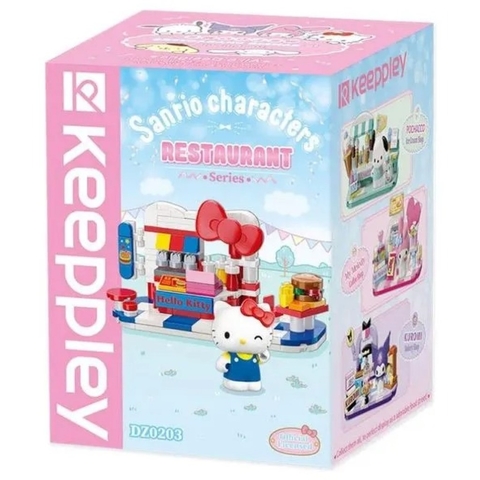 Bloco de Montar Restaurant Series (Blind Box) - Hello Kitty e Amigos - Keepplay