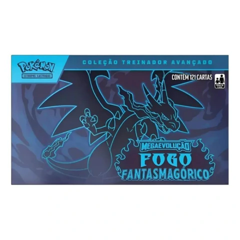Box Treinador Avançado Pokémon TCG - Mega Evolução Fogo Fantasmagórico