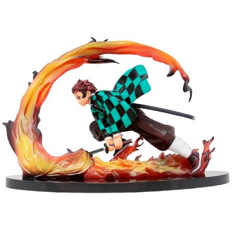 Estátua Tanjiro Kamado (Sword Burn) Ichibansho Figure - Demon Slayer (Kimetsu No Yaiba) - Bandai