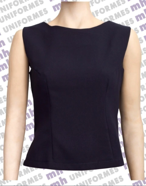 Blusinha sem manga Azul Marinho