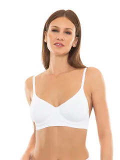 Corpiño con aro sin constura ♥ Blanco - comprar online